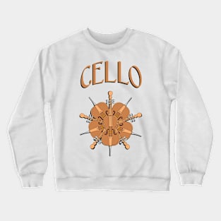 Five Cellos Text Crewneck Sweatshirt